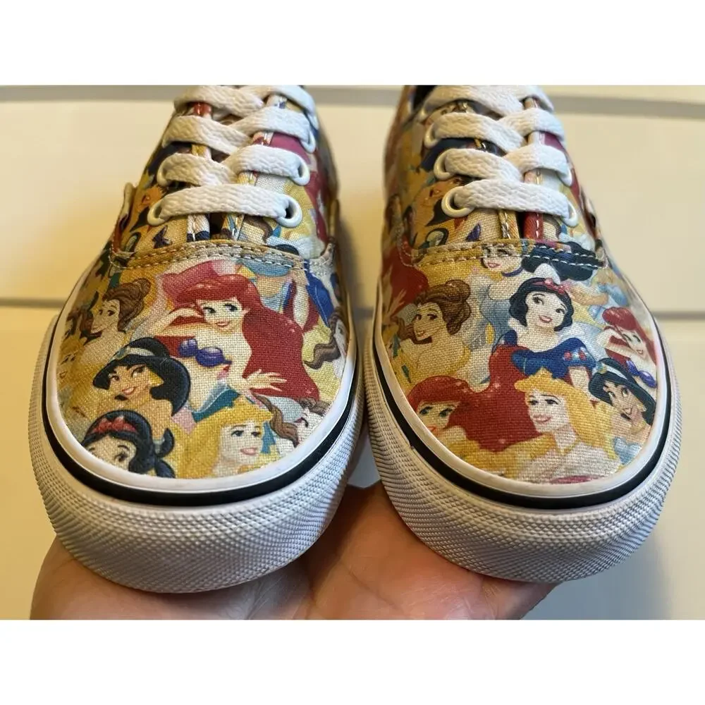 VANS x Disney Authentic Womens Size 7 Shoes Disney Princess Low Top Sneakers